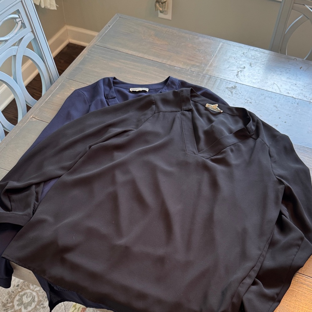 Pleione Men's Black and Navy Dress Shirts